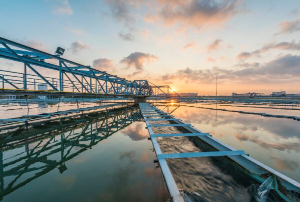 The Solid Contact Clarifier Tank type Sludge Recirculation process in Water Treatment plant with Sunrise